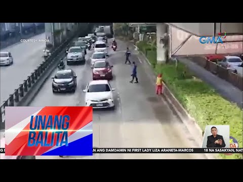 Rider ng isang ride-hailing service na dumaan sa EDSA busway, nagtangkang tumakas nang sitahin UB