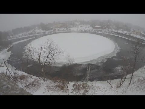 Westbrook ice disk on Jan. 20, 2019