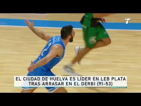 El Ciudad de Huelva es líder en LEB Plata tras arrasar en el derbi (91-53)