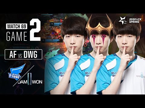 AF vs DWG | Match69 Game2 H/L | 2020 LCK Spring