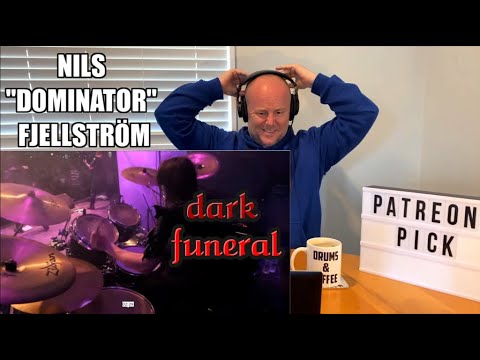 Drum Teacher Reacts: Nils “Dominator” Fjellström | Dark Funeral – Vobiscum Satanas (Drumcam)
