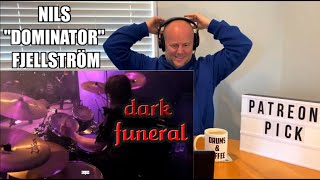 Nils &quot;Dominator&quot; Fjellström - Dark Funeral - Vobiscum Satanas (Drumcam) | Drum Teacher Reacts (2020)