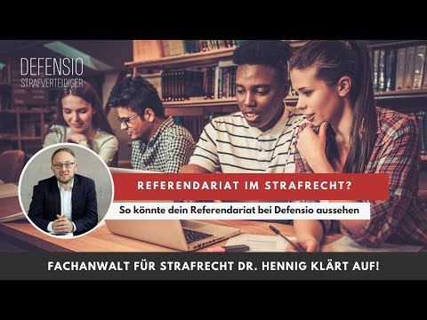 Referendariat im Strafrecht? Anwaltsstation bei Defensio I Einmaliges Ausbildungskonzept