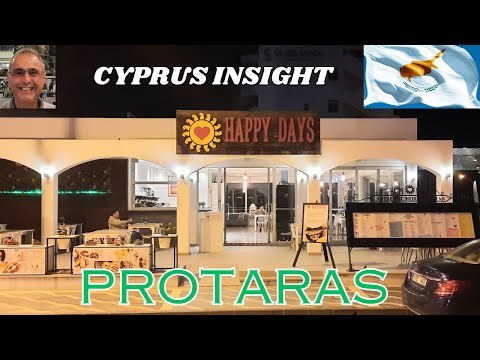 Dinner on Protaras Strip, Cyprus - Happy Days Restaurant.