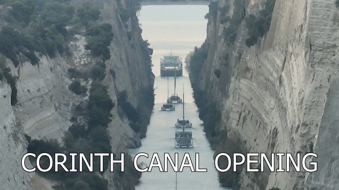 Der Kanal von Korinth wurde heute eröffnet