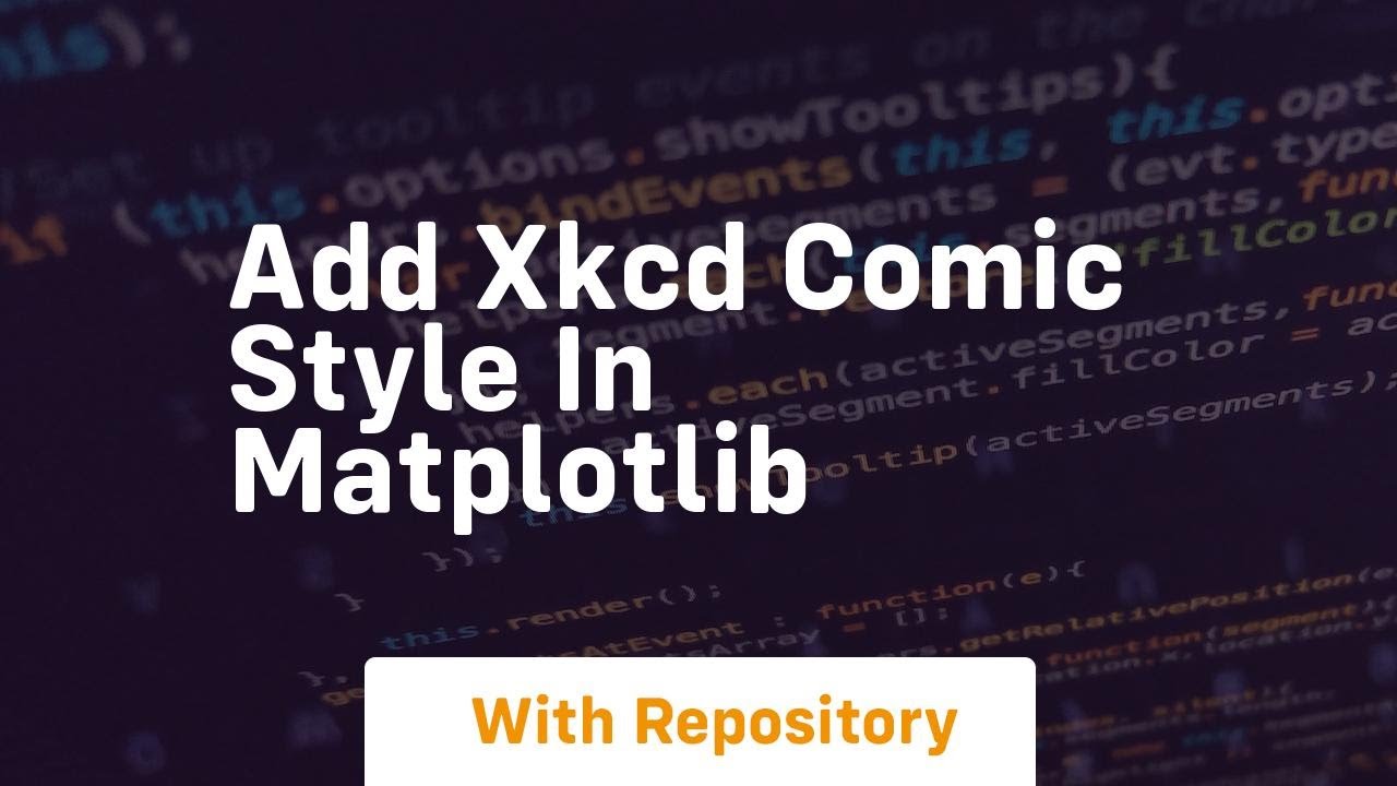 Add xkcd comic style in matplotlib