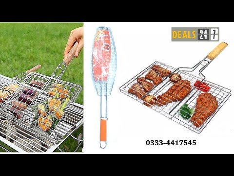 BBQ Grill | BBQ Basket for Outdoor Grilling Fish Grilling Chicken Grilling - 0333-4417545