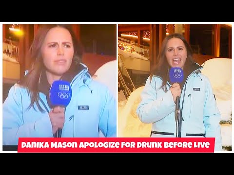 Channel 9 TV Reporter Danika Mason apologised for Drinking Before Slurry LIVE Winter Olympics News