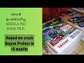 Cracked Kerala PSC Degree Prelims In Less Than 6months Rank File I Use Keralapsc