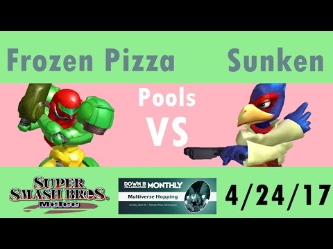 [Melee Singles Pools LR2] Frozen Pizza(Samus) vs Sunken(Falco) [DownB_ April Monthly]