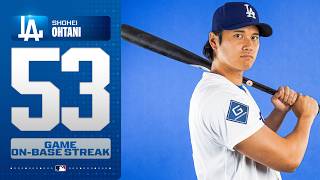 Shohei Ohtani's reached base in 53 straight regular season games! (2025-2026) | MLB Highlights