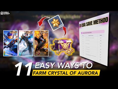 11 WAYS TO FARM CRYSTAL OF AURORA ⭐️ 😍FOR COLLECTOR AND ZODIAC SKINS 🥳♏️♎️✅ 