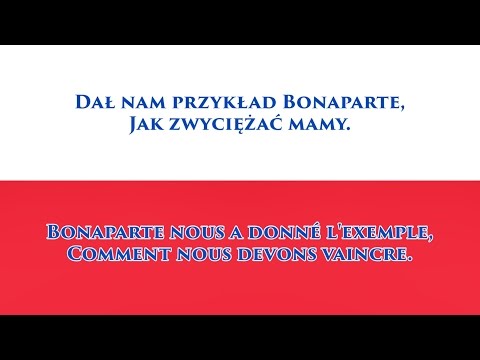 Hymne national de Pologne - Anthem of Poland (PL/FR paroles)