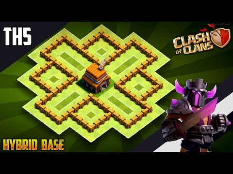 Clash of clans th5 defense base