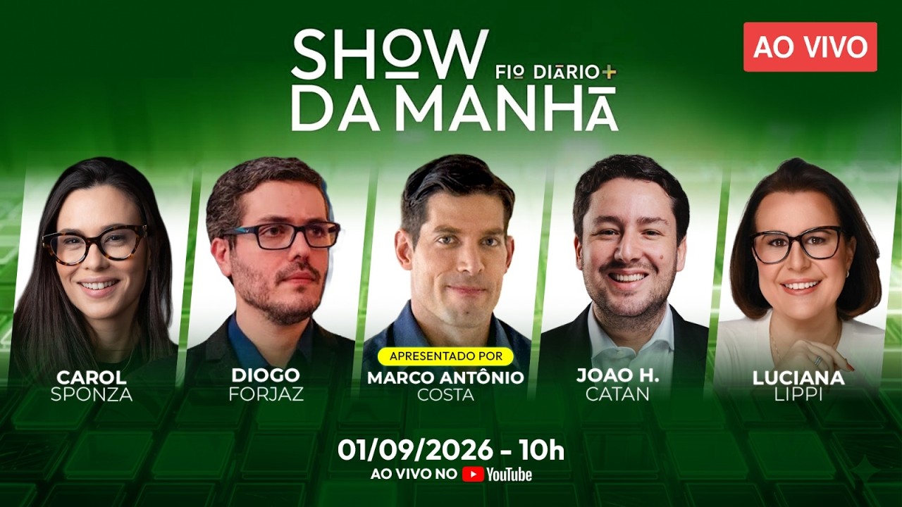 SHOW DA MANHÃ COM MARCO ANTÔNIO COSTA, CAROL SPONZA, DIOGO FORJAZ, JOÃO  CATAN E LUCIANA LIPPI 01/09