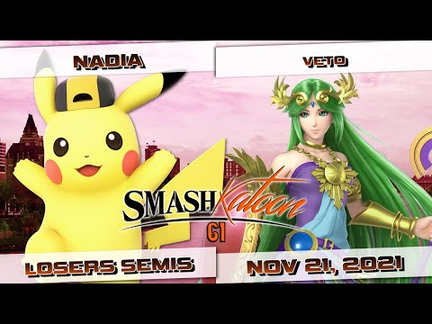 NadiA (Pikachu) vs. veto (Palutena) - Losers Semis - Smashkatoon 61