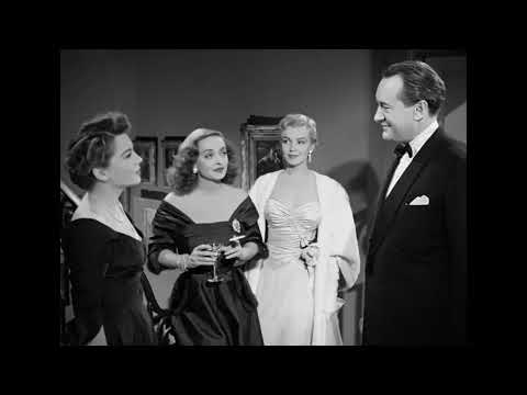 Bette Davis, George Sanders, Marilyn Monroe and Anne Baxter Get Acquainted in All About Eve (1950)