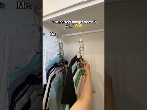 The best hanger to organize your closet 👏💅 #homedecor #explore #fyp