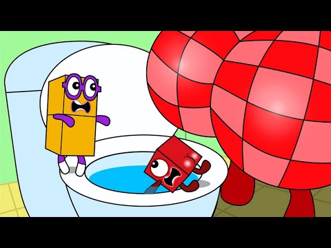 Tiny numberblocks 1 and numberblocks 2 ??? - Numberblocks Funny Animation