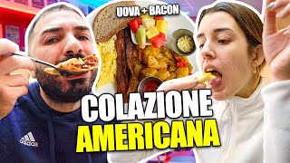 FACCIAMO LA COLAZIONE AMERICANA CON UOVA E BACON 🇺🇸