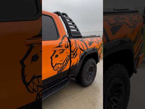 FULL Decal Install on this CRAZY RAM TRX! 🔥🦖 #ramtrx #wrap #trx #fyp