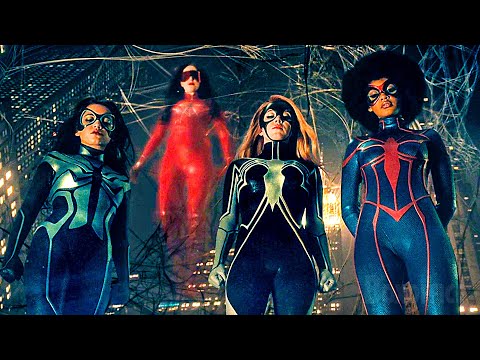 The 3 Spider-Women | Madame Web Ending Scene | CLIP