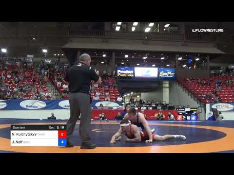 70 Kg Quarters Nazar Kulchytskyy TMWC Vs Jason Nolf Nittany Lion Wrestling Club