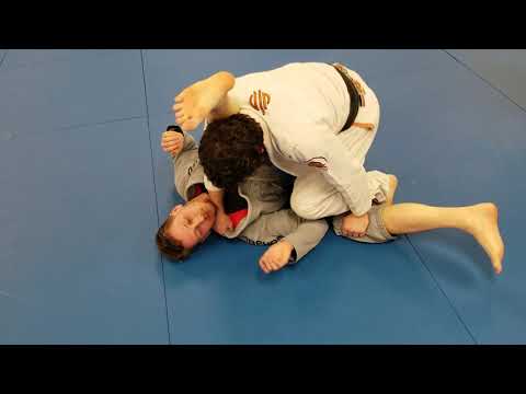 Passing the Open Guard with a Stack Pass Variation