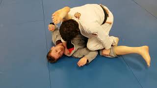 Passing the Open Guard with a Stack Pass Variation