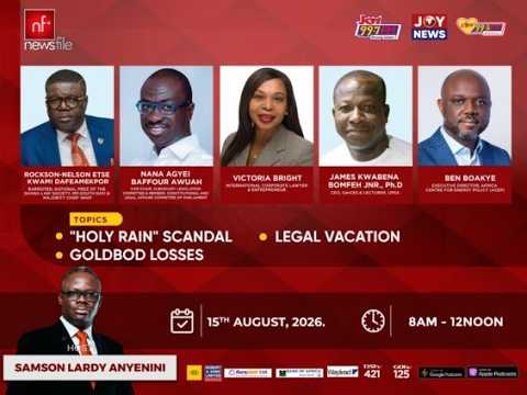 LIVE! NEWSFILE 15-8-26: “HOLY RAIN” SCANDAL. ORAL ACCUSED. GOLDBOD LOSSES. FACTS CHECKED.