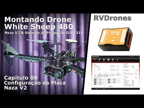 Montando Drone White Sheep 480 - 08 Configuração da Placa Naza V2