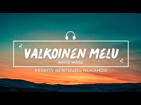 10h VALKOINEN KOHINA | rentoutumiseen, keskittymiseen ja nukahtamiseen | musta tausta