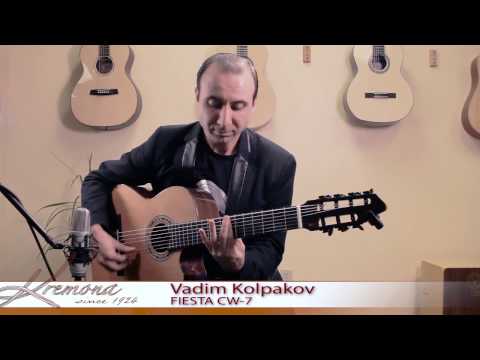 Vadim Kolpakov and his Kremona Fiesta 7 string guitar.
