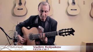 Vadim Kolpakov and his Kremona Fiesta 7 string guitar.