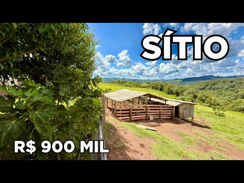 SÍTIO À VENDA EM SANTA CATARINA Casa galpão água frutas horta e animais R$900MIL