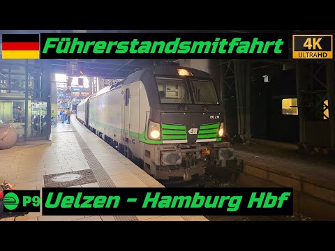 Führertandsmitfahrt Uelzen - Hamburg Hbf mit dem UEX Nachtzug