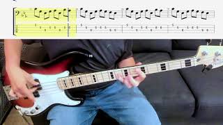 Rush - Vital Signs - Bass Cover - Scrolling Tabs Bass Lesson