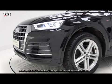 CMG AUDI SLIGO: 181DL675 Audi Q5 2.0TDI S-Line 150BHP Brilliant Black / S-Line Cloth / Leather