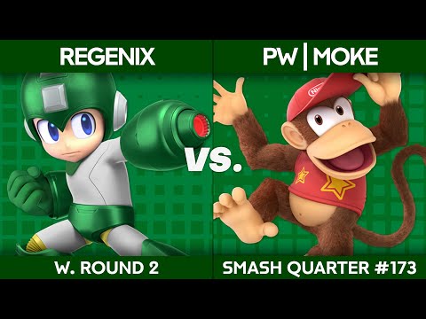 Smash Quarter 173 - Regenix (Mega Man) v PW | Moke (Diddy Kong): Winners Round 2