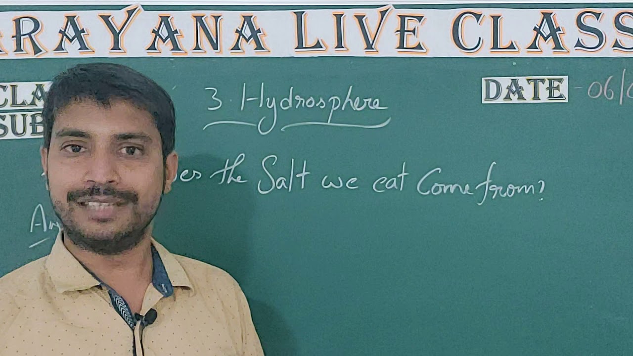 TS CLASS 9 Social 3  Hydrosphere Salinity Of The Ocean 06 07 20
