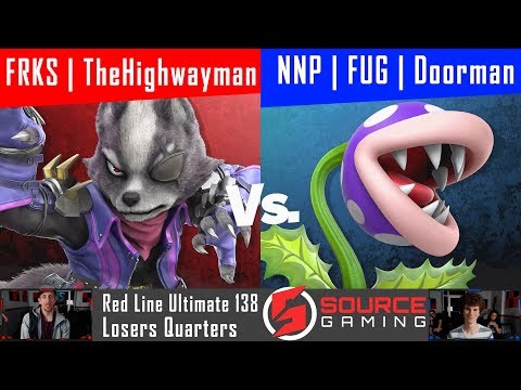 Red Line Ultimate 138 - Losers Quarters - FRKS | TheHighwayman vs NNP | FUG | Doorman
