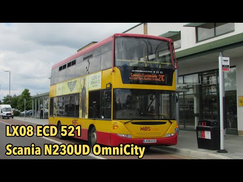 Thrash | NIBSbuses Route 21C | LX08 ECD 521 | Scania N230UD OmniCity