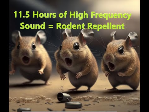 11.5 Hours-High Frequency Sound Rodent Repellent - Mice, Rats, Skunks and other rodents hate this.