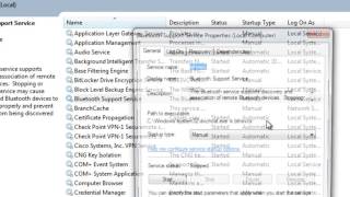 Crear dependencias en los servicios de Windows