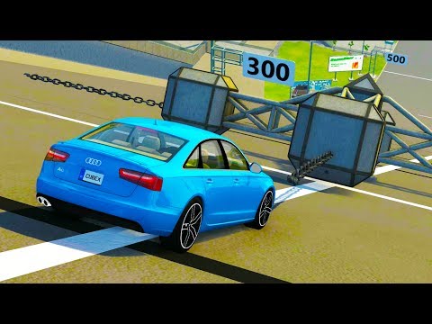 Large Spinner With Chains Crashes - BeamNG drive