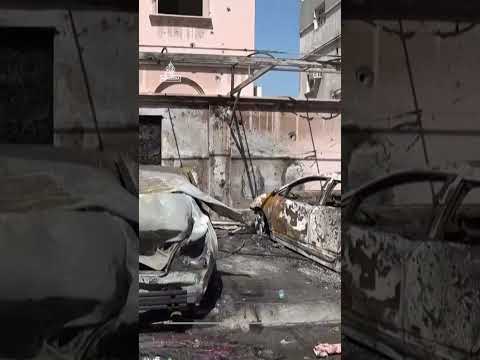 Video shows aftermath of Iranian attack in Bahrain
