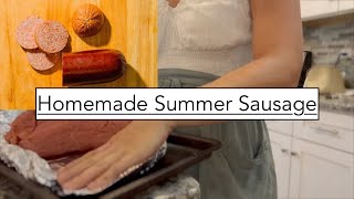 How to make SUMMER SAUSAGE AT HOME