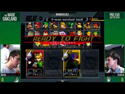 R2DLIU (Fox) vs DKUO (Falco) Winners Round 2 The MADE Oakland Monthly #1 Pre-EVO
