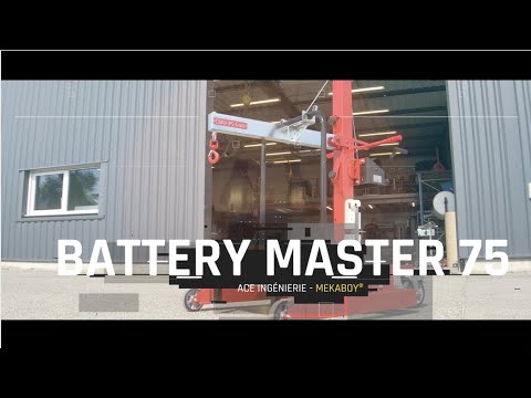 Chariot dépose batteries pour poids-lourds BM75