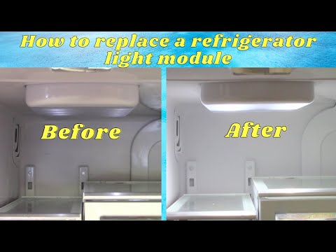 How to replace a Whirlpool refrigerator LED light module